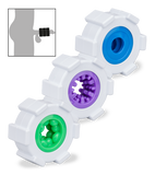 Kombinierbarer Ring-Masturbator mit 3 Ringen