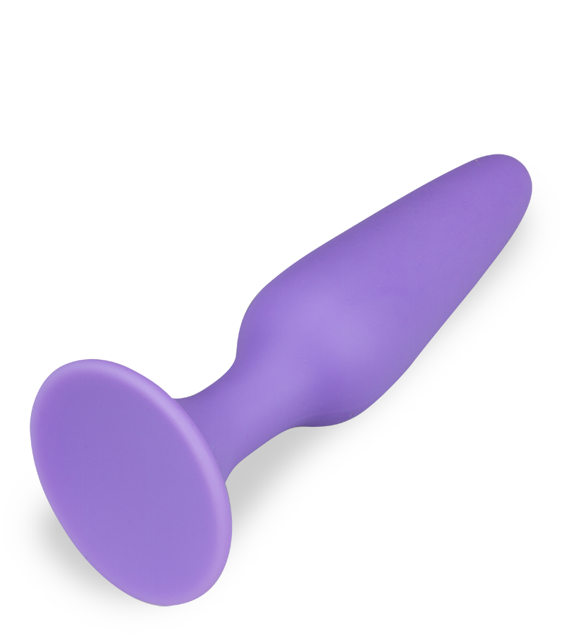 Konischer Buttplug mit Saugfuß
