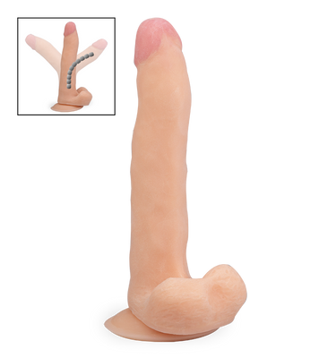 Langer Dildo mit Metallskelett