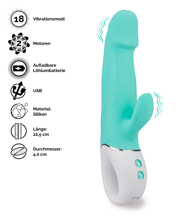 Leistungsstarker Rabbit-Vibrator Spring