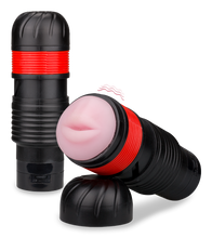 Laden Sie das Bild in den Galerie-Viewer, Manueller Teleskop-Masturbator mit Mund-Öffnung