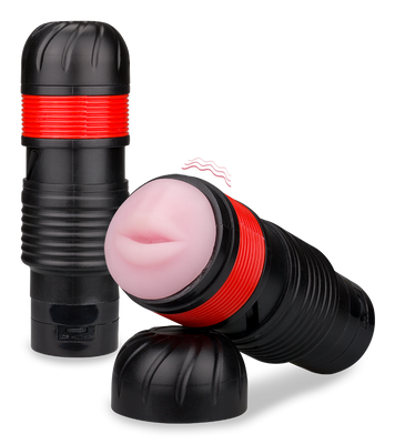 Manueller Teleskop-Masturbator mit Mund-Öffnung