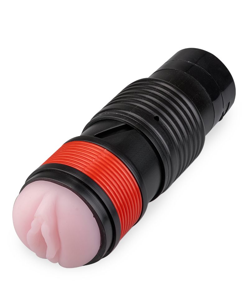 Manueller Teleskop-Masturbator mit Vibration