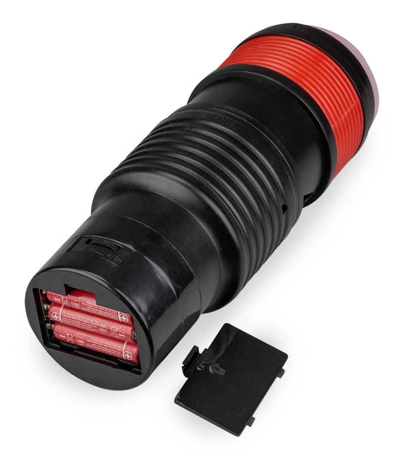 Manueller Teleskop-Masturbator mit Vibration