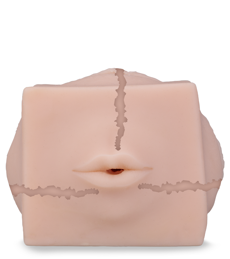 Masturbator in Würfel-Form mit 5 Öffnungen Precious