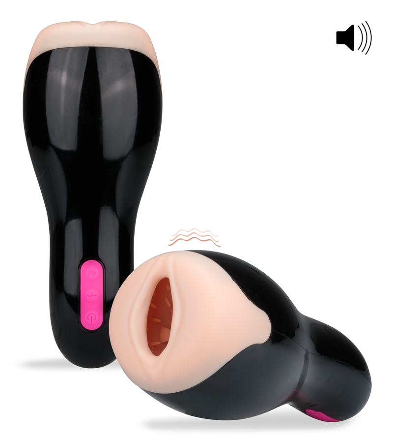 Masturbator mit 12 Vibrationsmodi und Audiofunktion