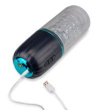 Laden Sie das Bild in den Galerie-Viewer, Masturbator mit Stoß- und Rotationsfunktion und Gelenk-Saugfuß Ricardo