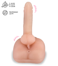 Laden Sie das Bild in den Galerie-Viewer, Masturbator mit Vagina, Anus und Dildo