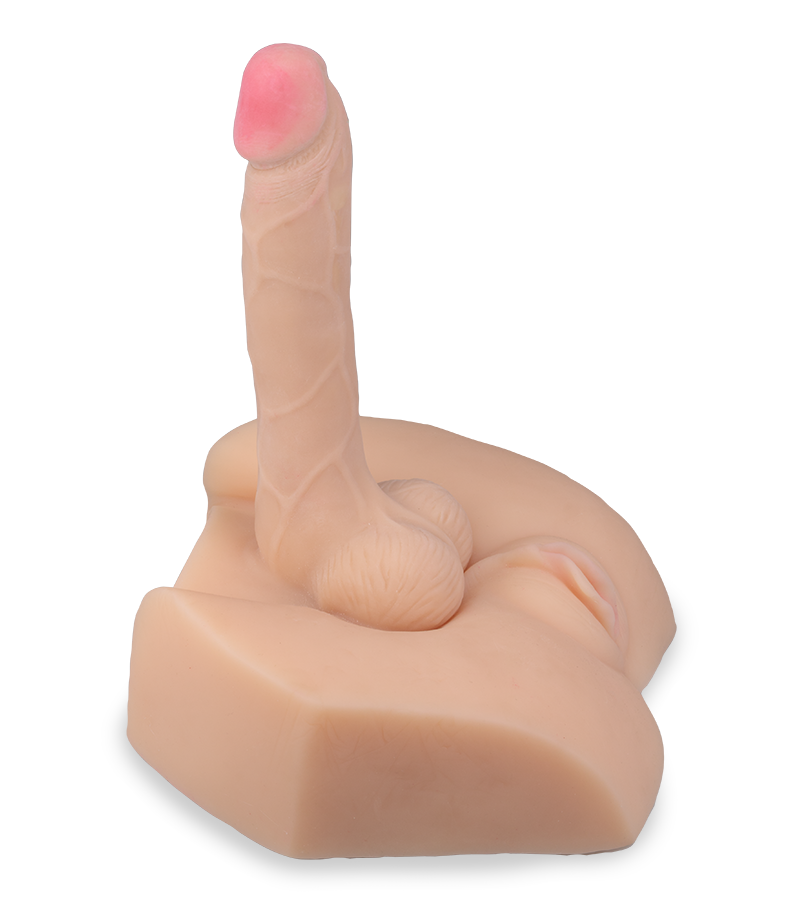 Masturbator mit Vagina und Dildo
