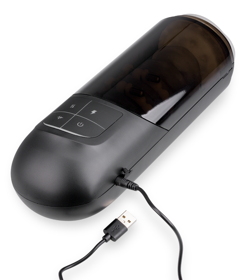 Masturbator mit Vibrations- und Stoßfunktion Loch Ness