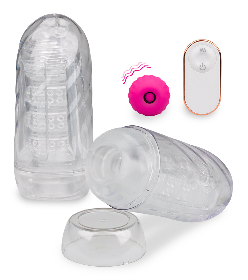 Masturbator mit Vibro-Bullet Overnight