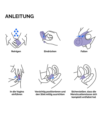 Menstruationstasse Poppycup 3 Größen