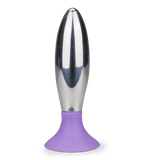 Metall-Analplug mit Saugfuß 10 cm