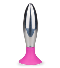 Laden Sie das Bild in den Galerie-Viewer, Metall-Analplug mit Saugfuß 10 cm