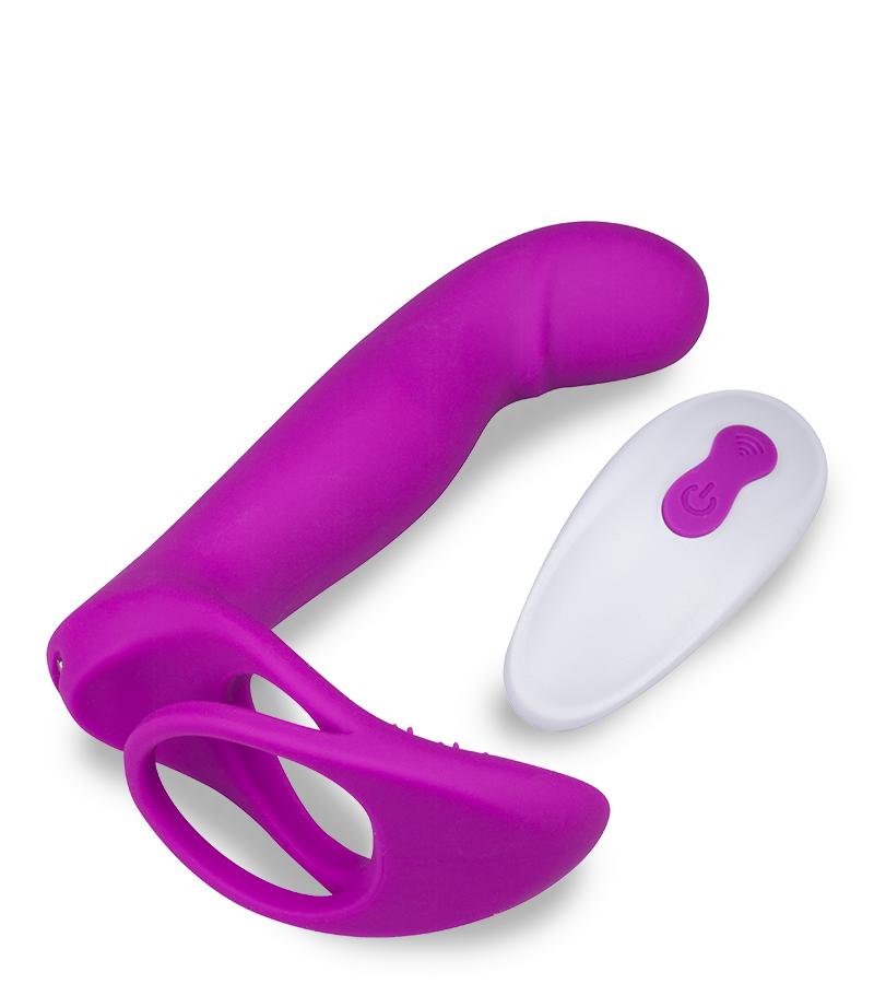 Multifunktionsvibrator mit Cockring Poly