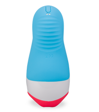 Laden Sie das Bild in den Galerie-Viewer, Mund-Masturbator mit Vibration und Heizung Blue Viper