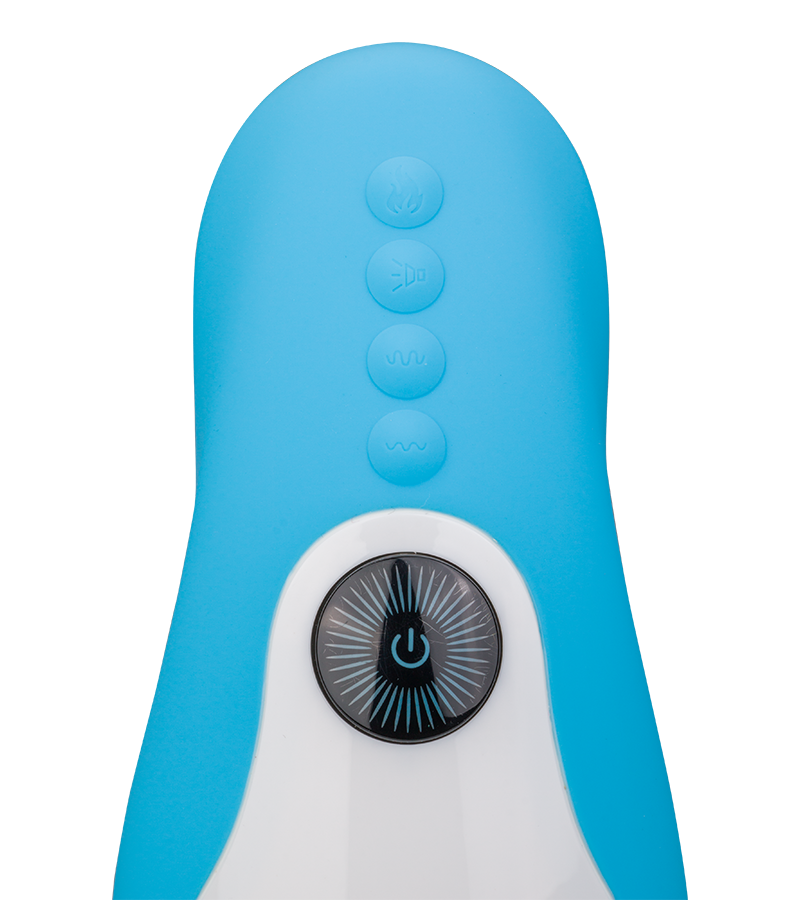 Mund-Masturbator mit Vibration und Heizung Blue Viper
