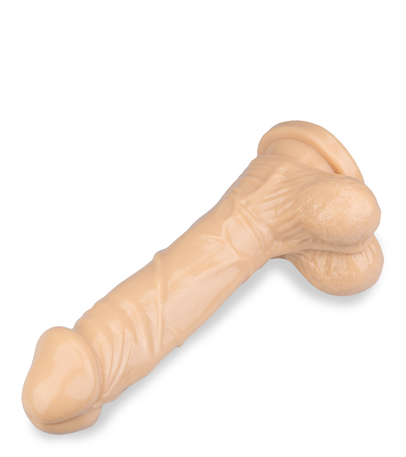 Naturdildo mit Saugnapf 22 cm