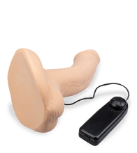 Laden Sie das Bild in den Galerie-Viewer, Naturdildo mit XL-Durchmesser und Vibration