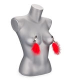 Nippelklammern mit Federn