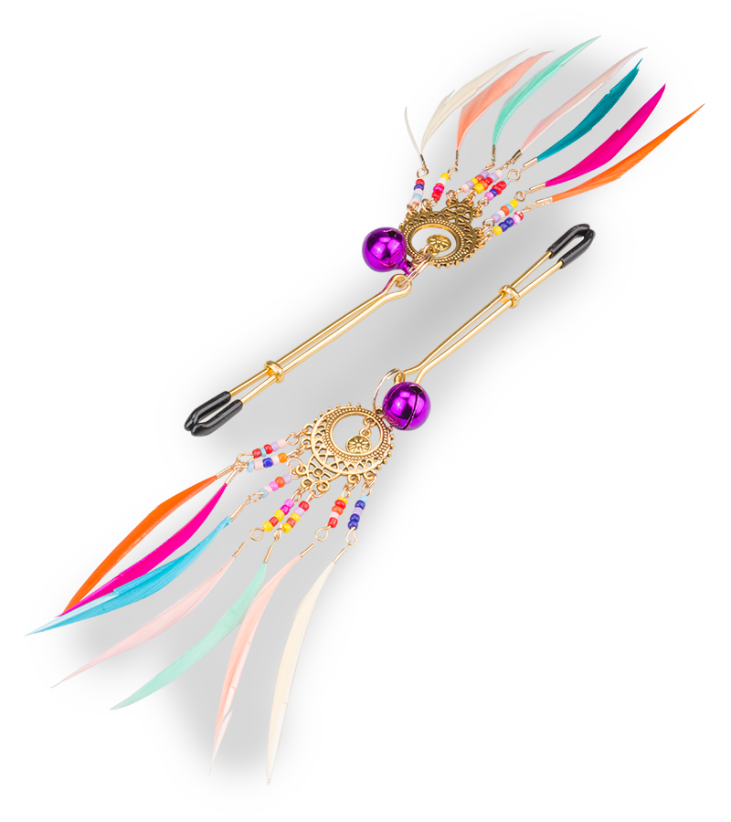 Nippelklemmen mit Glöckchen Rio