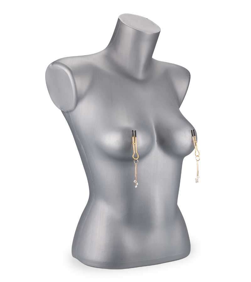 Nippelklemmen mit Strass Sirius