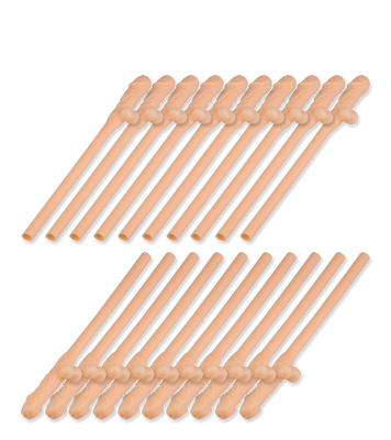 Penis-Strohhalme - 20 Stück