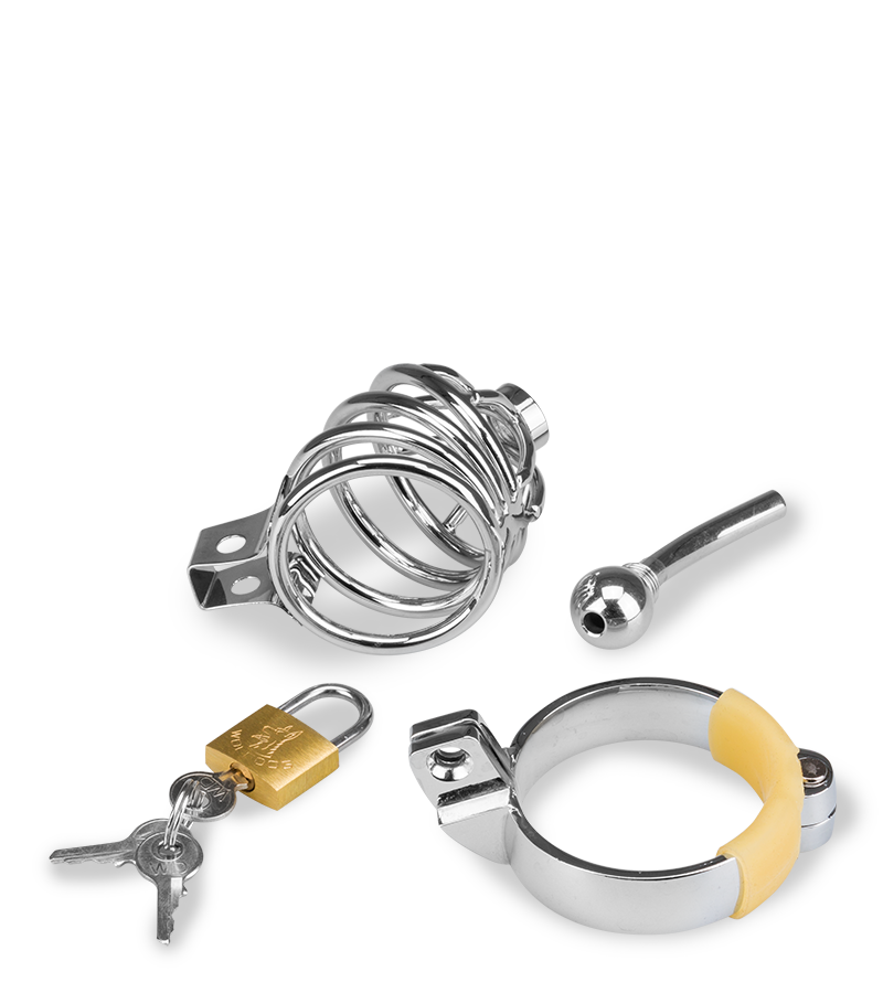 Peniskäfig mit Harnröhrenplug Alcatraz