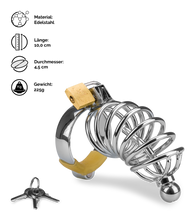 Laden Sie das Bild in den Galerie-Viewer, Peniskäfig mit Harnröhrenplug Delicious Chastity