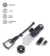 Laden Sie das Bild in den Galerie-Viewer, Penispumpe mit Vibrationsfunktion