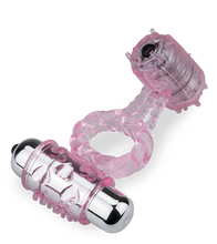 Laden Sie das Bild in den Galerie-Viewer, Penisring mit 2 Vibro-Bullets