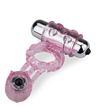 Laden Sie das Bild in den Galerie-Viewer, Penisring mit 2 Vibro-Bullets
