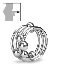 Laden Sie das Bild in den Galerie-Viewer, Penisring mit 8 Kugeln Altar