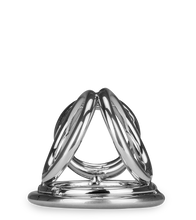 Laden Sie das Bild in den Galerie-Viewer, Penisring mit Hodenteiler aus Edelstahl Bondy