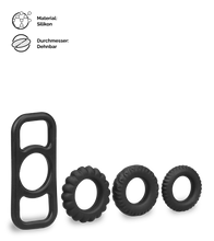 Laden Sie das Bild in den Galerie-Viewer, Penisring-Set Steamy