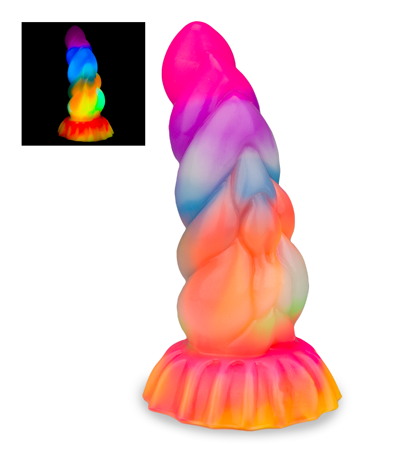 Phosphoreszierender Alien-Dildo mit Saugnapf Maltor