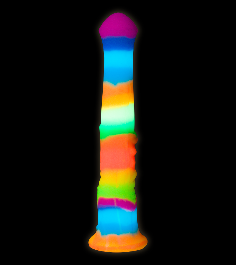 Phosphoreszierender Dildo mit Saugnapf Pferd