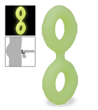 Phosphoreszierender Doppel-Cockring aus Silikon Sloom