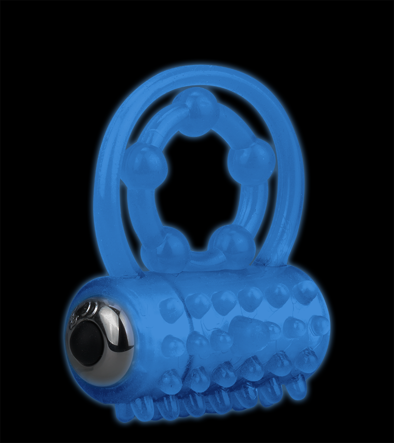 Phosphoreszierender Doppel-Cockring mit Vibration Lumino