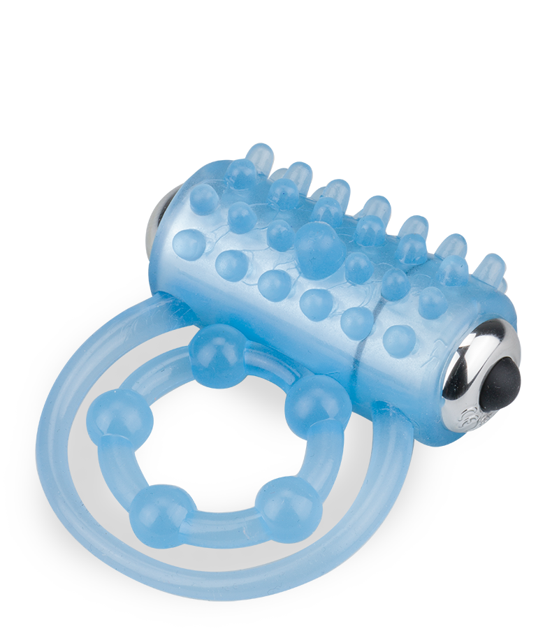 Phosphoreszierender Doppel-Cockring mit Vibration Lumino