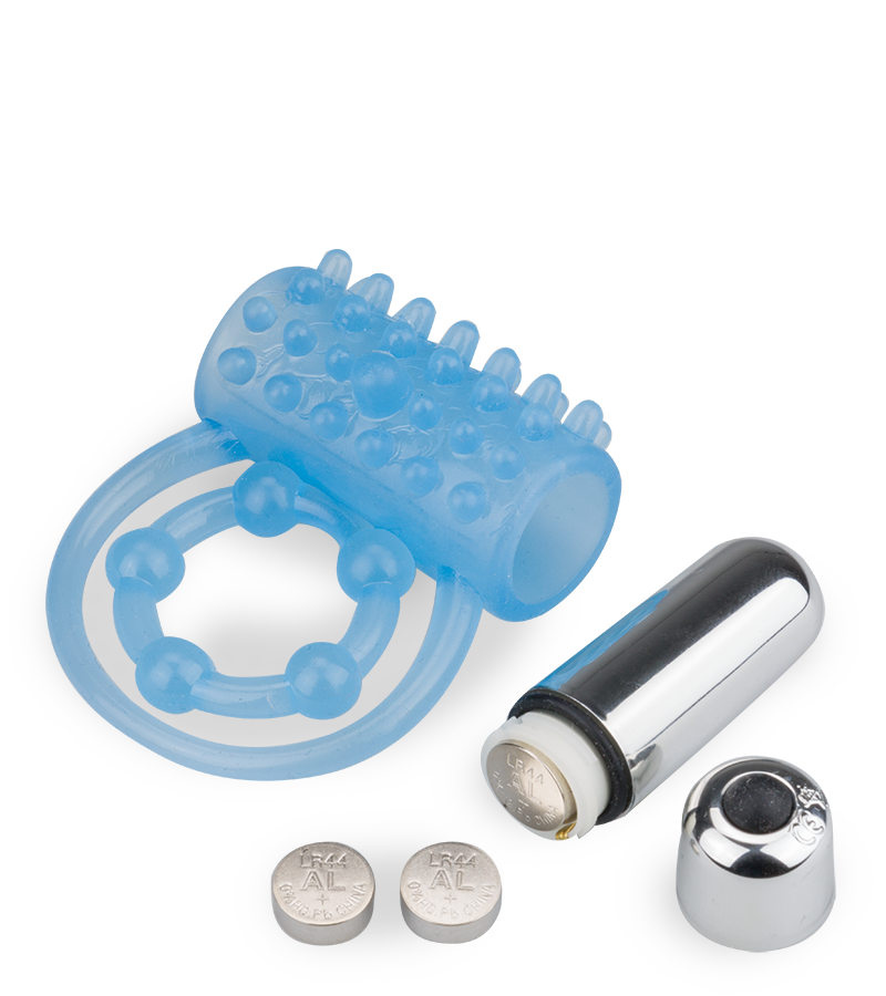 Phosphoreszierender Doppel-Cockring mit Vibration Lumino