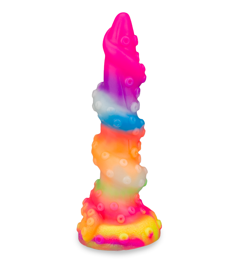 Phosphoreszierender Tentakel-Dildo mit Saugnapf Cthulhu
