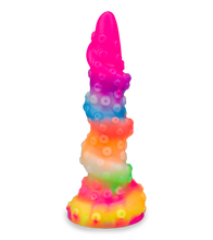 Laden Sie das Bild in den Galerie-Viewer, Phosphoreszierender Tentakel-Dildo mit Saugnapf Cthulhu