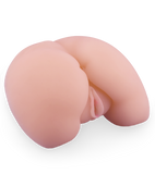 Po-Masturbator mit Vagina und Vibratorfunktion