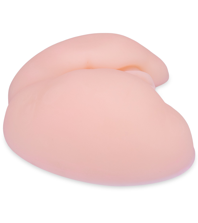Po-Masturbator mit Vagina und Vibratorfunktion