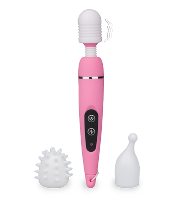 Power Wand Massager mit 3 Aufsätzen