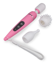 Laden Sie das Bild in den Galerie-Viewer, Power Wand Massager mit 3 Aufsätzen