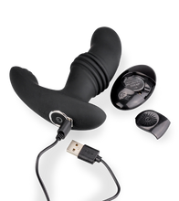 Laden Sie das Bild in den Galerie-Viewer, Prostata-Massagegerät mit Vibration und Stoßfunktion Samurai