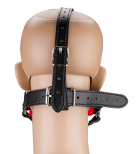 Laden Sie das Bild in den Galerie-Viewer, Puppy-Play-Kopfgeschirr mit Knebel aus Silikon 12,3 cm