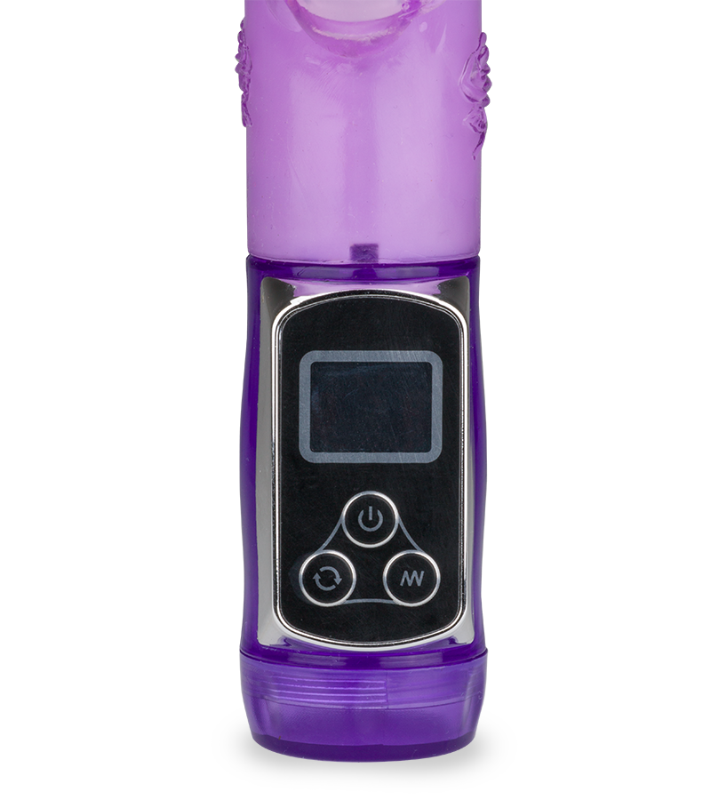 Rabbit-Vibrator Butterfly mit Stoß- und Rotationsfunktion